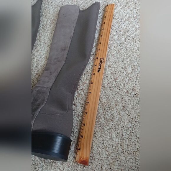 Stuart Weitzman taupe gray Suede 5050 KNEE-HIGH Boots size 7.5 - Picture 12 of 15